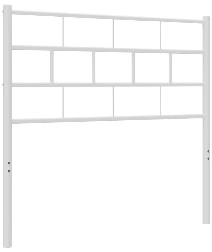 Testiera in metallo bianco 107 cm