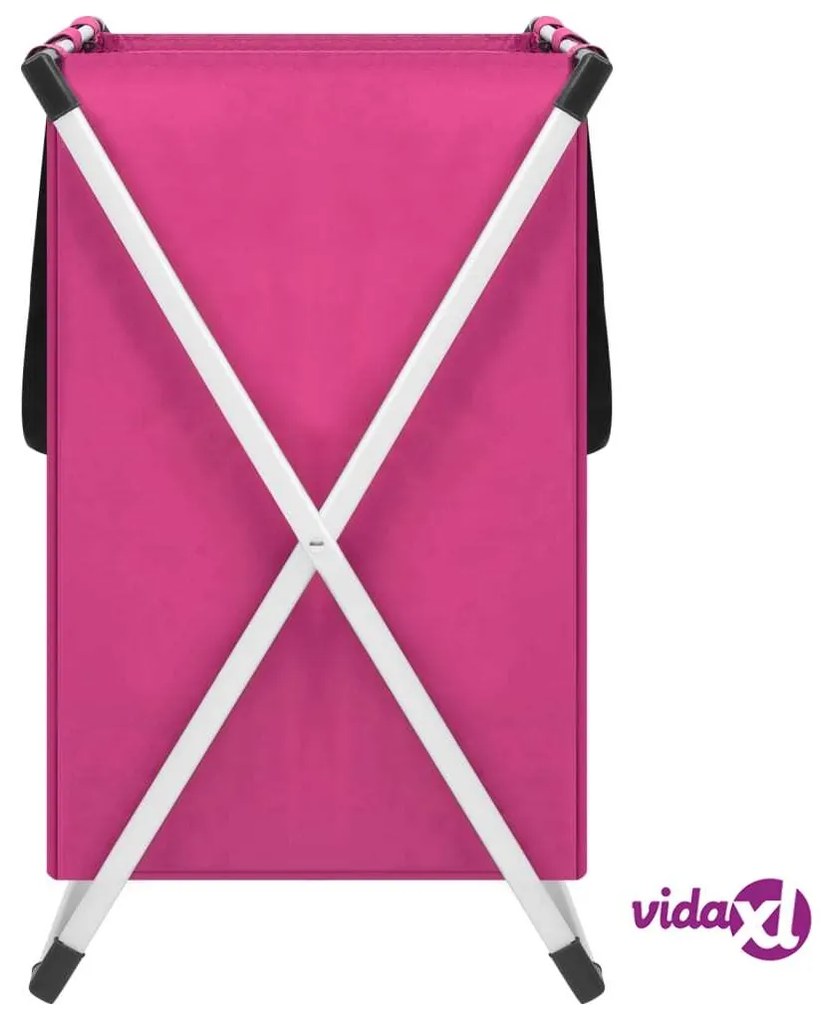 vidaXL Portabiancheria Rosa