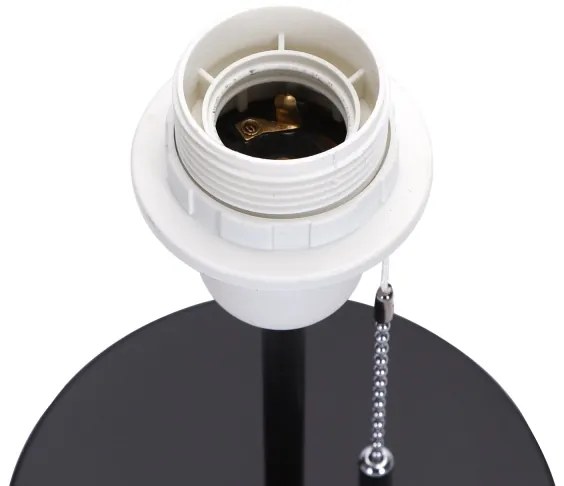 Aigostar - Lampada da tavolo con porta USB 1xE27/40W/230V nero