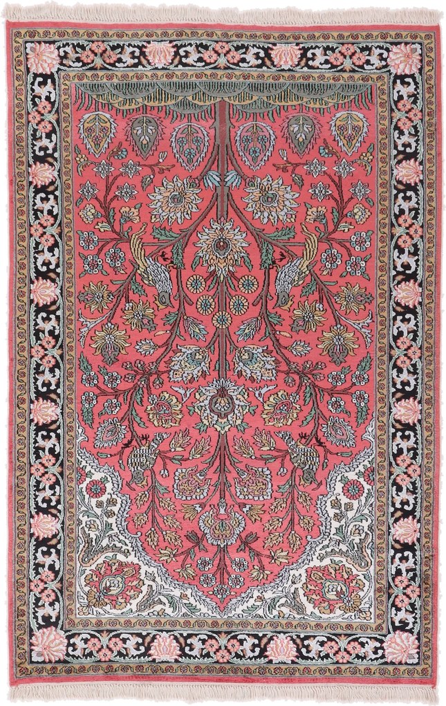 Cashmere Silk Tappeto orientale 120 x 190 (Indian) Annodato A Mano