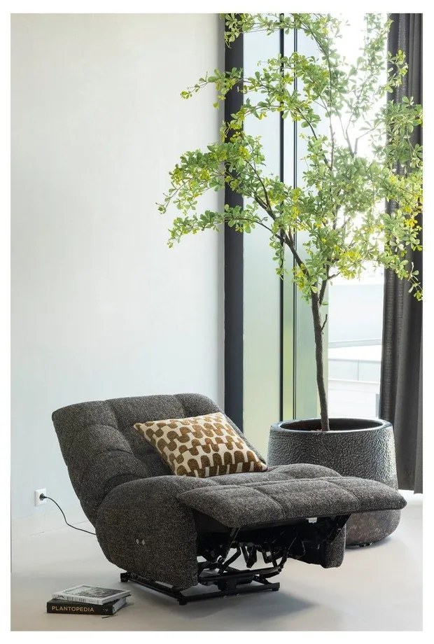 Poltrona da relax color antracite reclinabile Hein – WOOOD