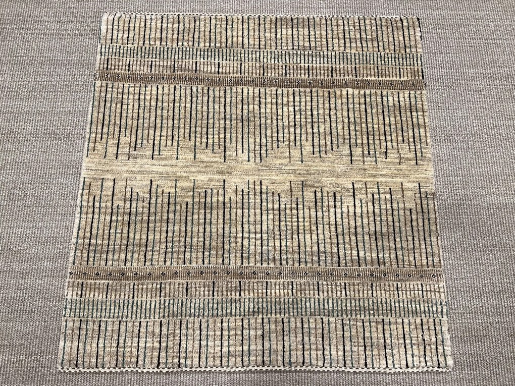 Loribaft Tappeto 100x110 Beige (Iran) Annodato A Mano