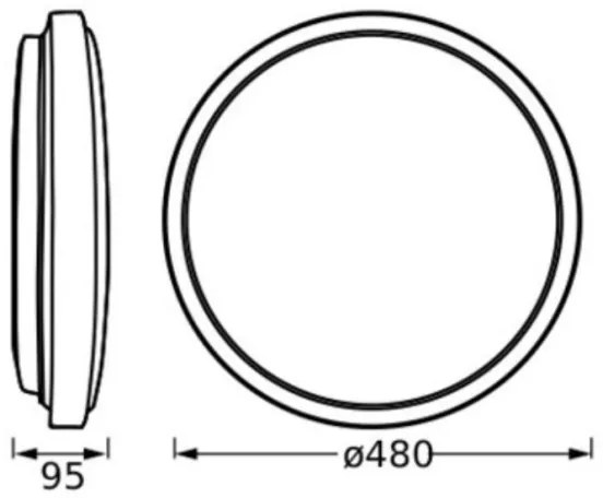 Ledvance - Plafoniera LED ORBIS LONDON LED/36W/230V bianco