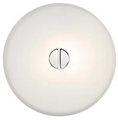 Flos Mini Button Lampada Da Parete/soffitto 14 cm a luce diffusa in vetro opalino bianco