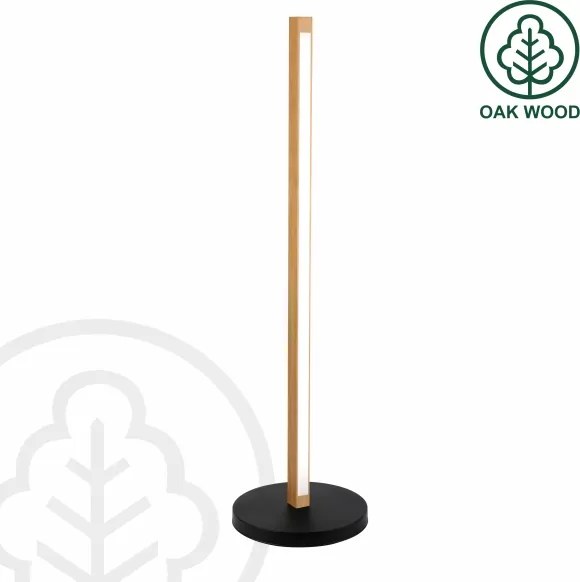 Lampada da terra LED VERDE LED/18W/230V 3000K rovere/nero