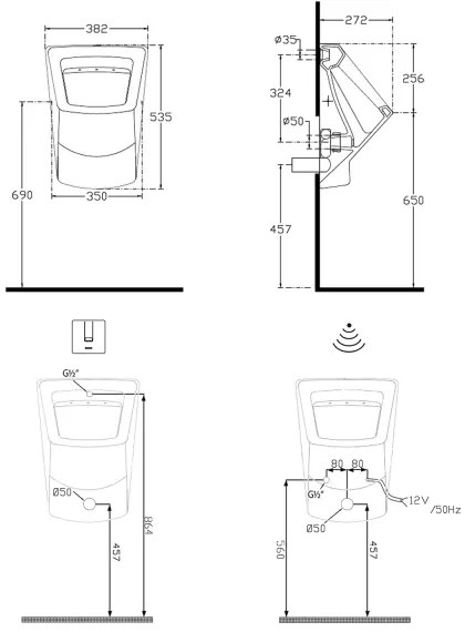 Isvea - Urinale PURITY bianco