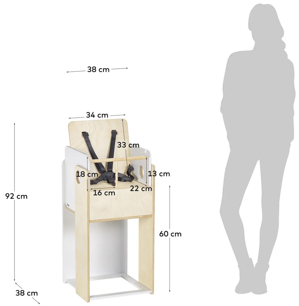 Kave Home - Seggiolone evolutivo Nuun