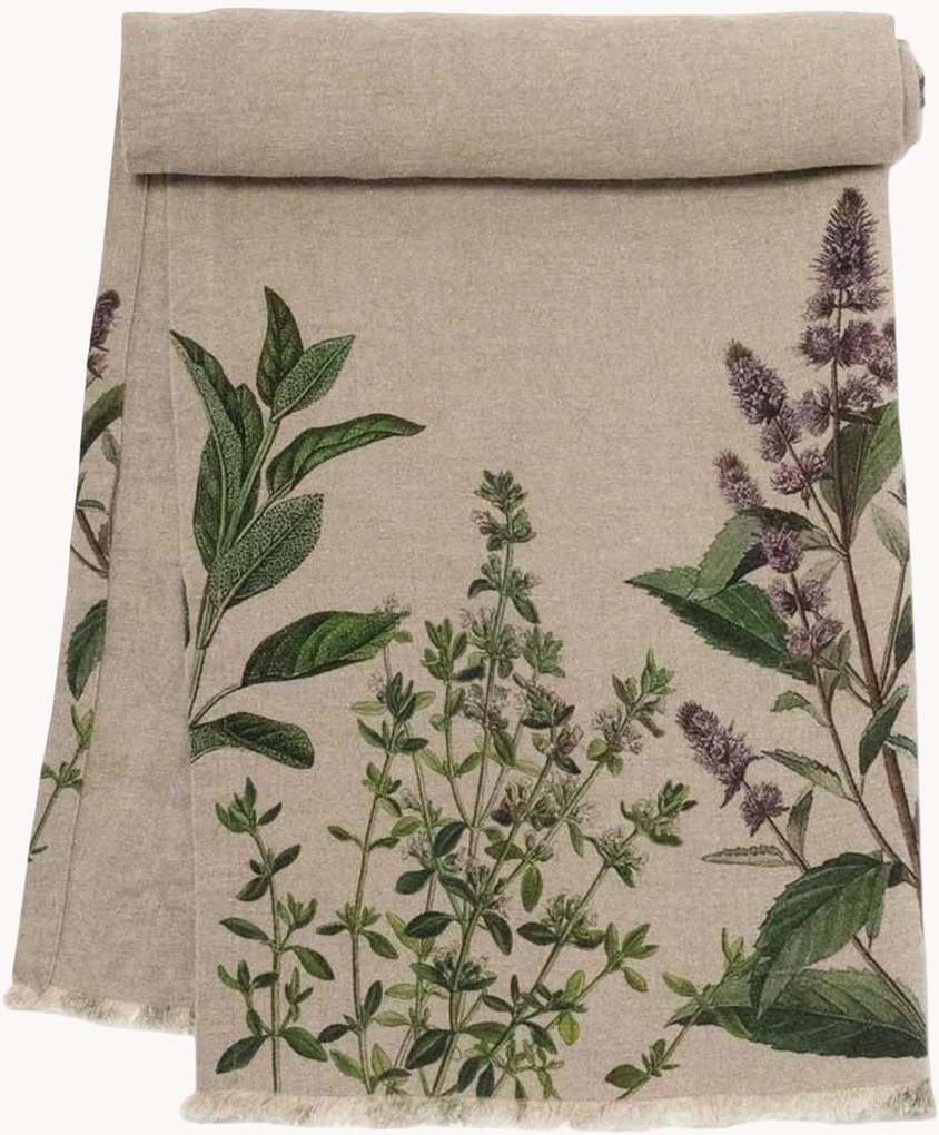 Telo da doccia in lino Fine Herbs