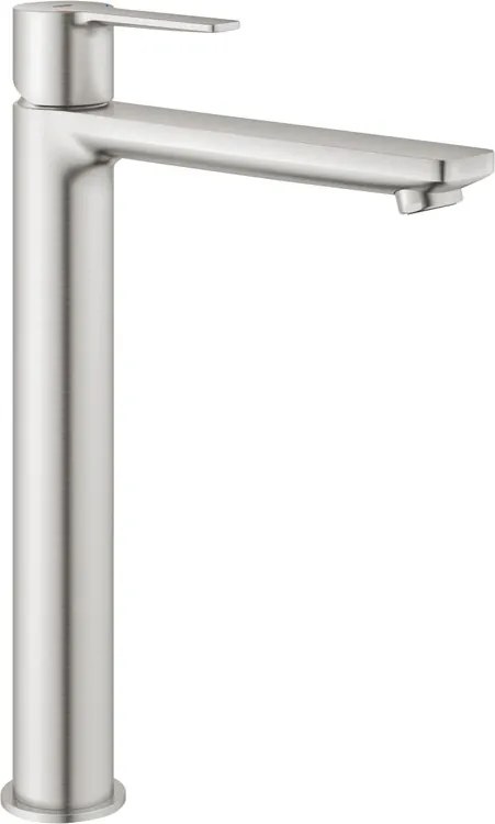 Rubinetto per lavabo collo alto Lineare cromo spazzolato GROHE senza saltarello