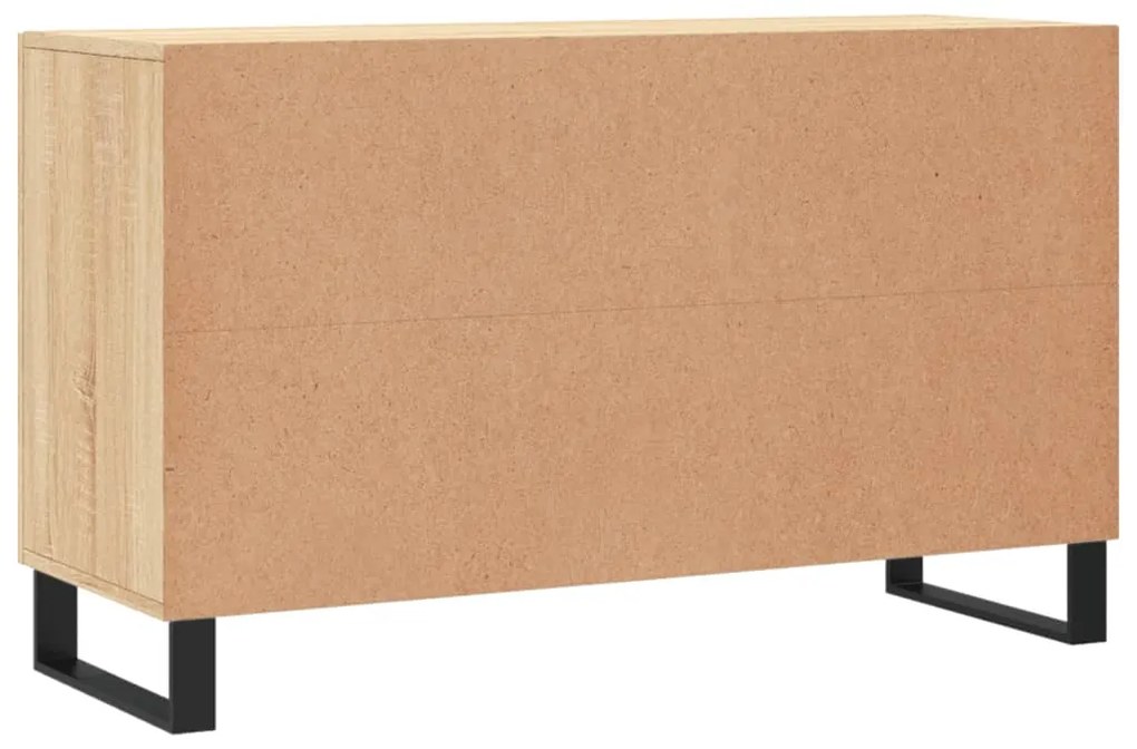 Credenza Rovere Sonoma 100x36x60 cm in Legno Multistrato