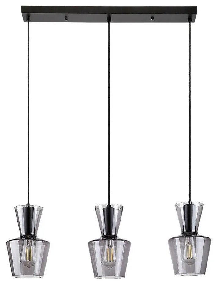 Rabalux 72163 - Lampadario a sospensione con filo ABRA 3xE27/60W/230V