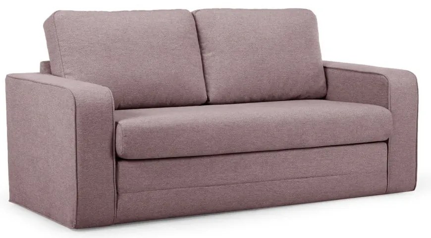 Divano in rosa chiaro allungabile 160 cm Come – Bobochic Paris