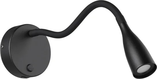 Eglo 901781 - Lampada da parete LED flessibile con porta USB OLIVANDINO LED/3,8W/230V nera