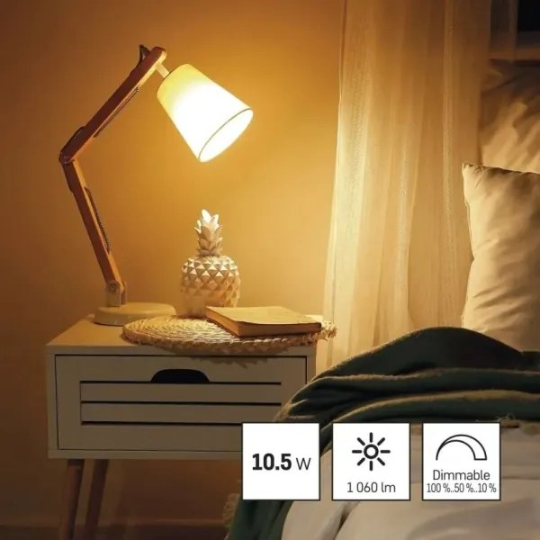 Lampadina LED dimmerabile A60 E27/10,5W/230V 2700K