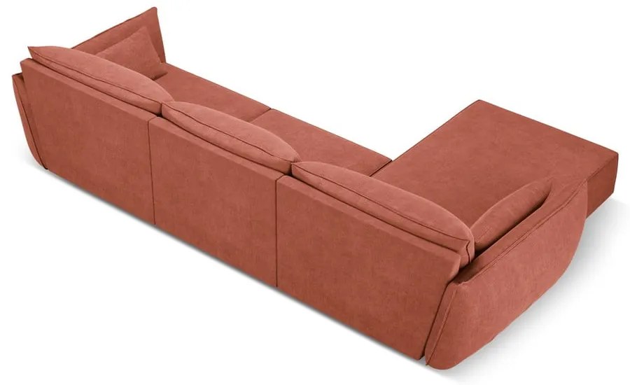 Divano angolare rosso (angolo sinistro) Vanda - Mazzini Sofas