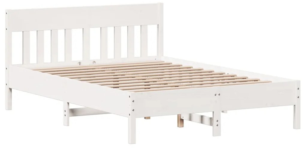 Giroletto senza materasso bianco 160x200 cm legno massello pino