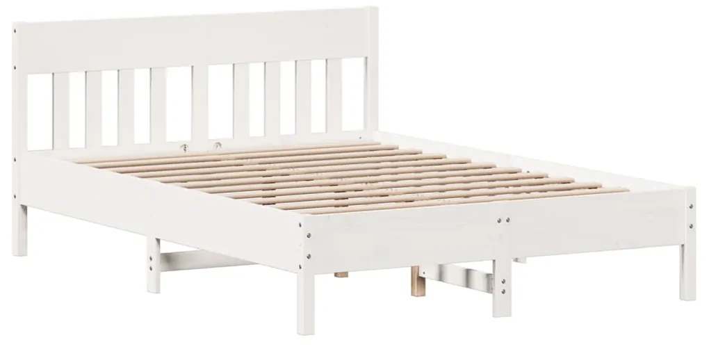 Giroletto senza materasso bianco 160x200 cm legno massello pino