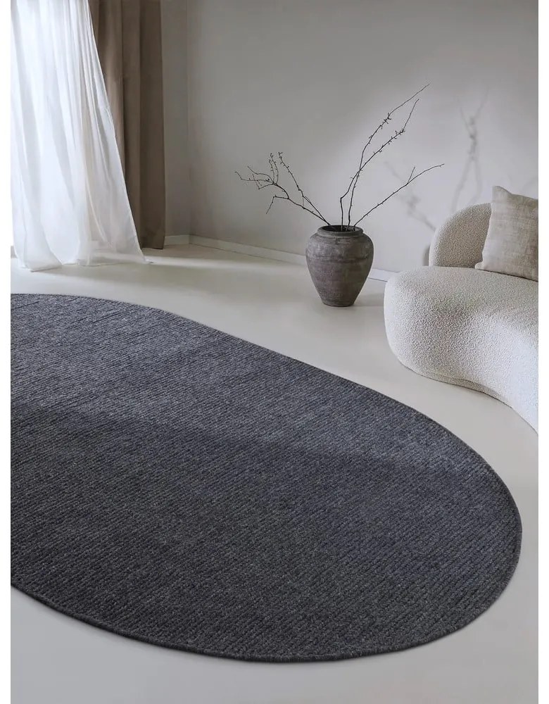 Tappeto grigio scuro in lana tessuto a mano 160x230 cm Francois - Villeroy&Boch