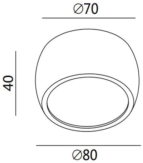 Fabas 3428/71/102 - Faretto LED VASTO 1xLED/7W/230V
