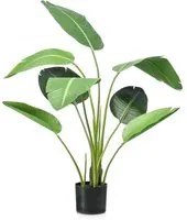 Emerald Pianta Strelitzia Artificiale 120 cm in Vaso Verde