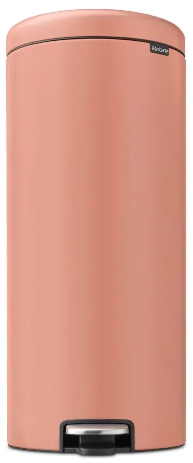 Cestino per la spazzatura color salmone in acciaio con pedale 30 l NewIcon – Brabantia