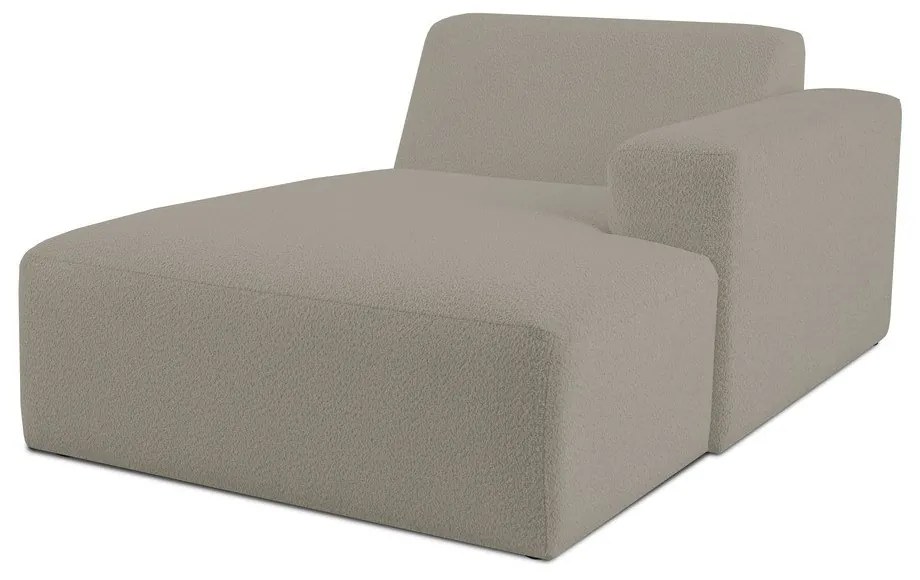 Modulo divano marrone chiaro in tessuto bouclé (angolo destro) Roxy - Scandic