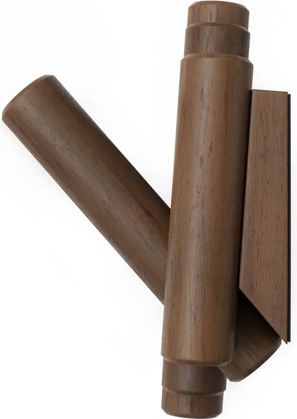 Attaccapanni da parete marrone scuro in pino massiccio 61 cm Picket – Umbra