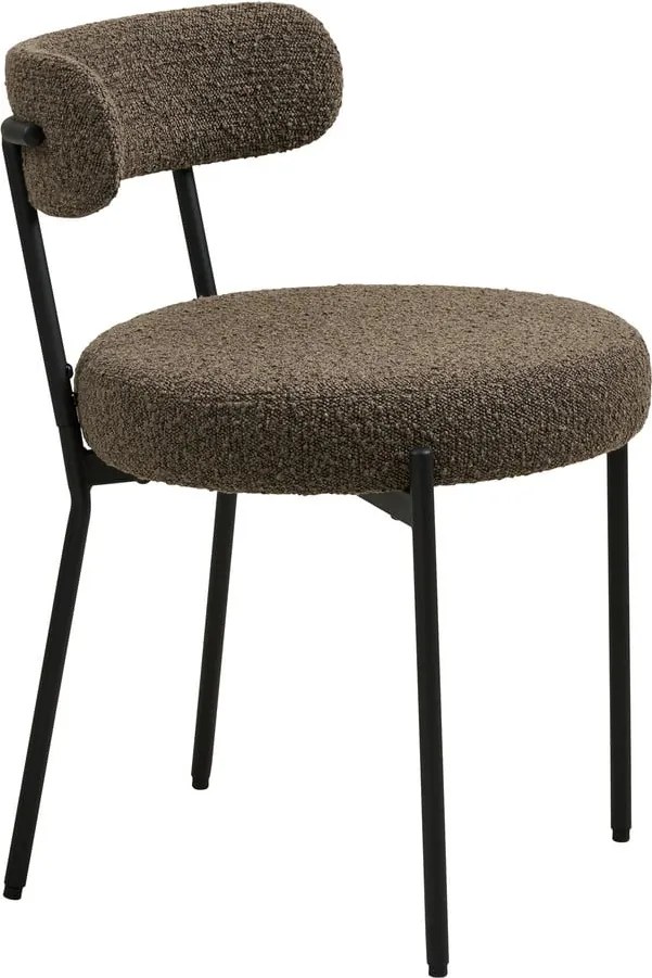 Sedia da pranzo marrone in imbottito Badalona – House Nordic