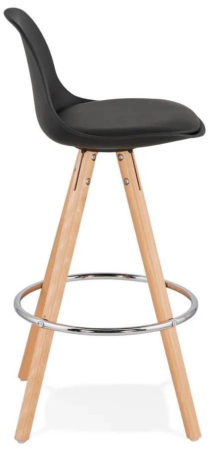Sgabello da bar nero, altezza seduta 64 cm Anau - Kokoon
