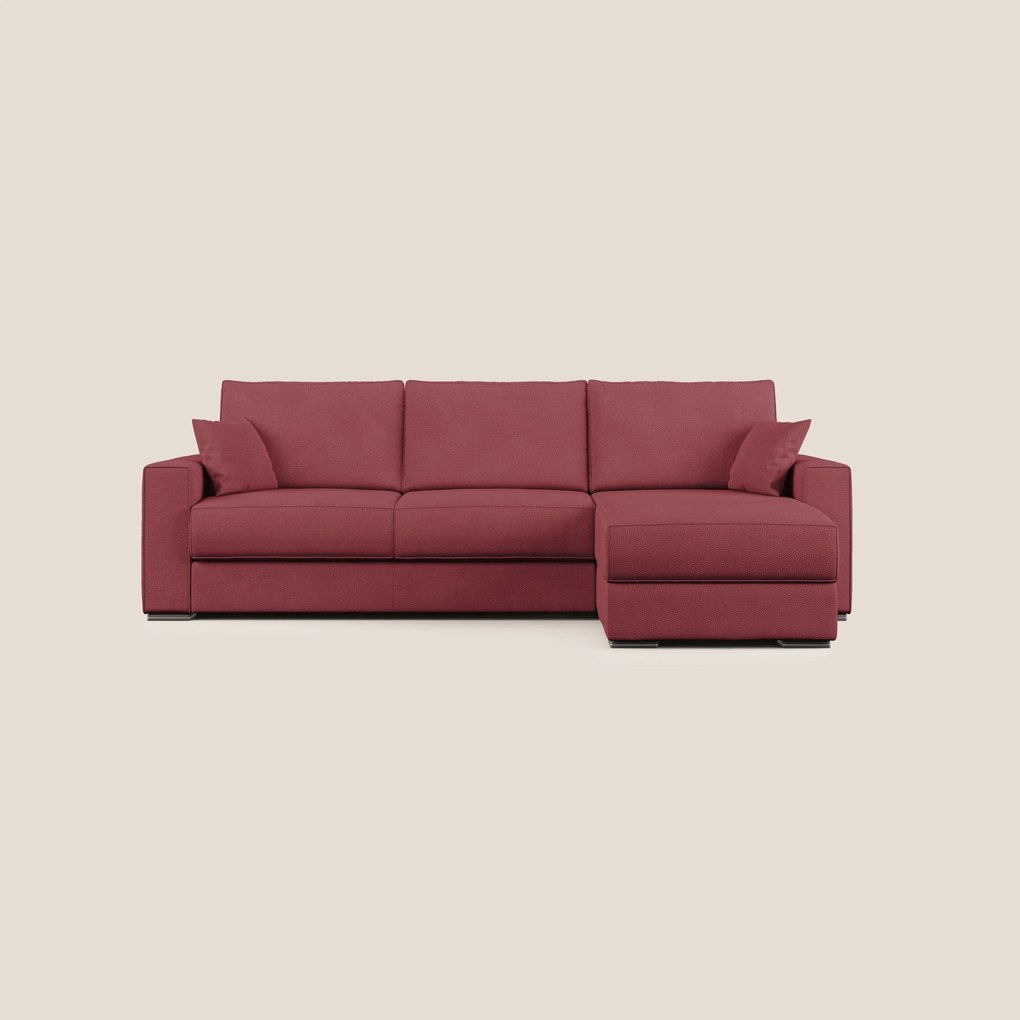 Dream Divano letto angolare in microfibra effetto pelle smacchiabile T15