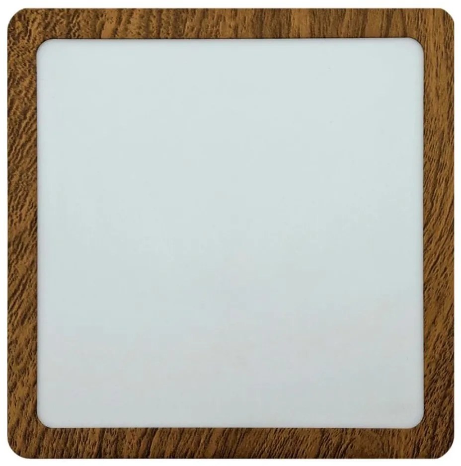 Plafoniera LED BLOCK LED/18W/230V 4200K 22x22 cm marrone