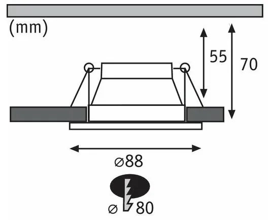Paulmann 93410 - SET 3xLED/6,5W IP44 Faretto bagno dimmerabile COLE 230V