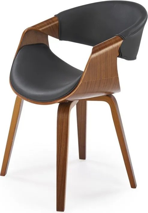 Sedia K544 nero/marrone H77 cm