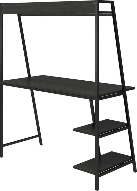 Scrivania a muro con piano effetto rovere 51x111 cm Bushwick - Novogratz