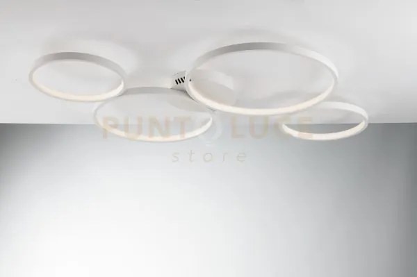 Plafoniera led fredy bianco 60w 8000lm cct 3000k 4000k 6500k 95x61x...