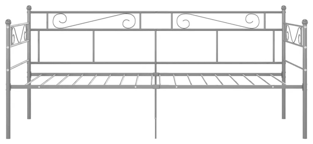 Telaio divano letto grigio in metallo 90x200 cm