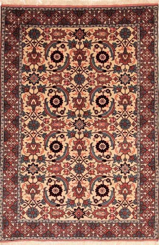 Beluch Tappeto 110x210 Beige (Iran) Annodato A Mano