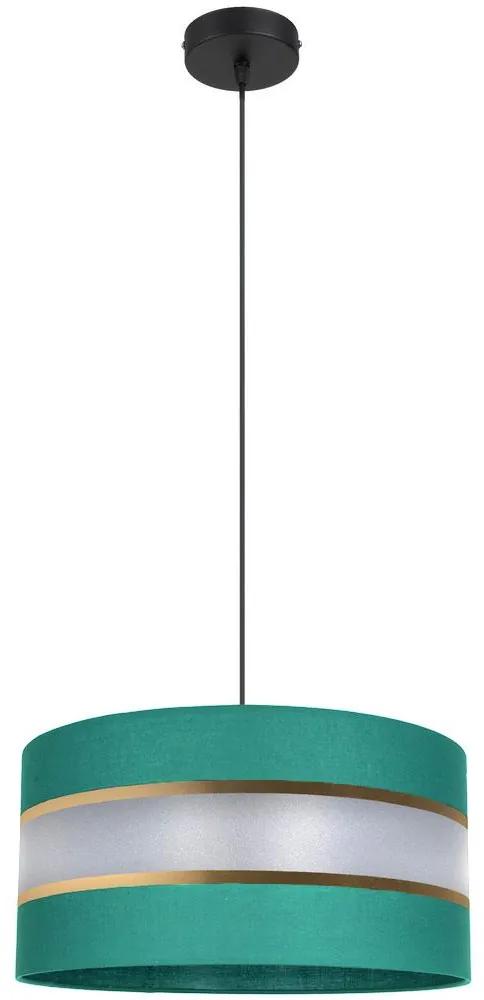 Lampadario su corda  CORAL 1xE27/60W/230V d. 40 cm verde