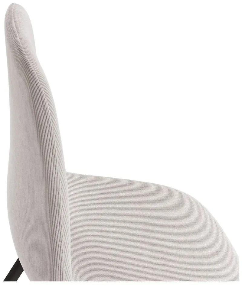 Sedie da pranzo in set color crema in imbottito 4 pz Minka – Marckeric