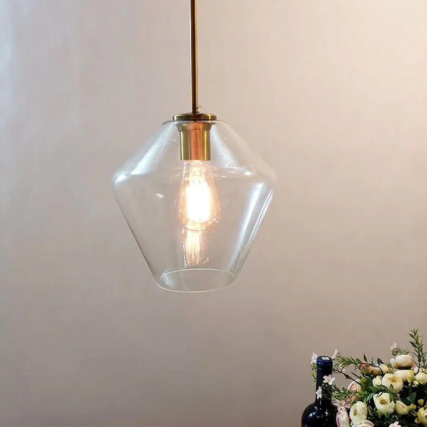 Lampada da soffitto di vetro APP440-1CP Transparent