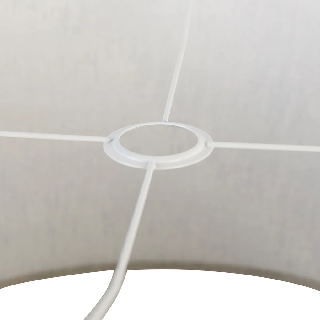 Paralume in tessuto grigio chiaro 50/50/25