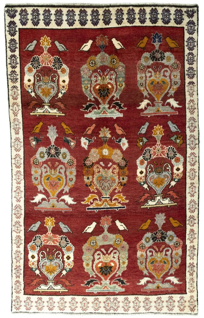 Gabbeh Tappeto persiano 240 x 150 Rosso (Iran) Annodato A Mano