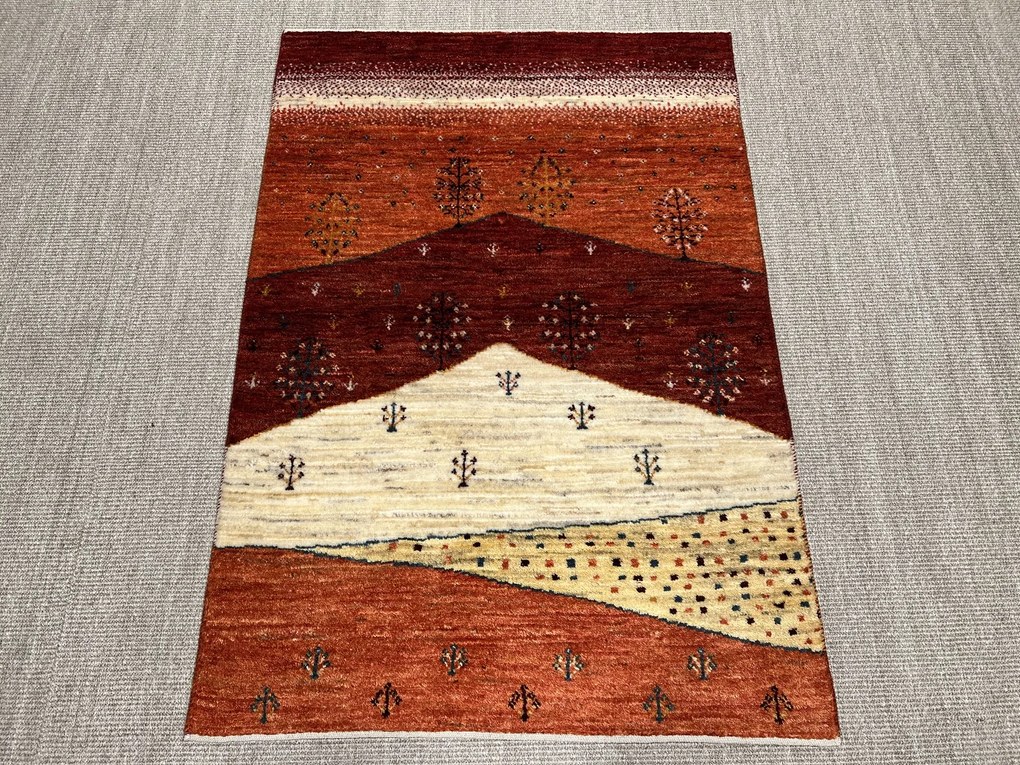 Gashguli Tappeto 100x140 Beige (Iran) Annodato A Mano