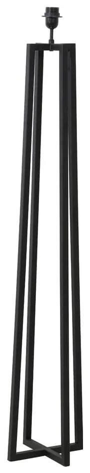 Lampada da terra con piedistallo nero opaco 130 cm Miley - Light &amp; Living