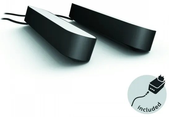 Philips - SET 2x Lampada da tavolo dimmerabile LED RGB Hue AMBIANCE LED/6W/230V