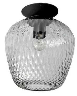 &Tradition - Blown SW5 Plafoniera Argento Lustre & Nero &Tradition