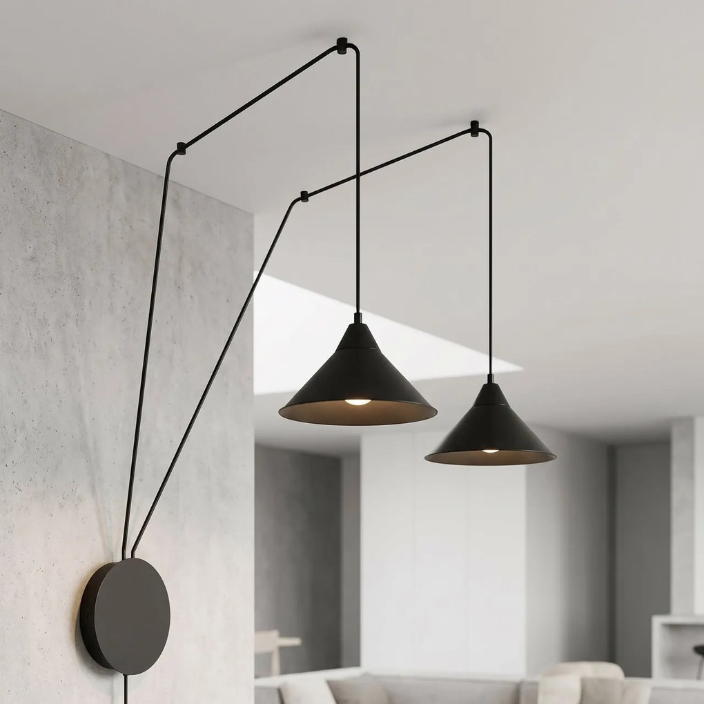 Piantana a Sospensione ABRAMO 2 WHITE o Black