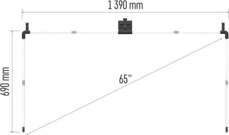 LED RGBIC Striscia per TV GoSmart LED/24W/230V 65“