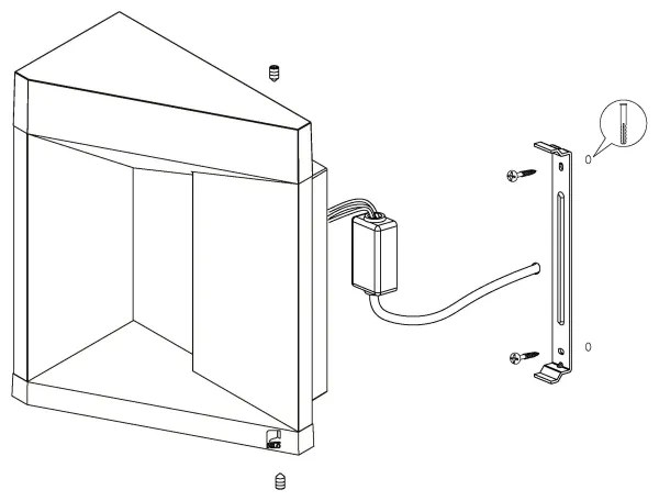 Eglo 98748 - Applique da esterno LED NEMBRO LED/10W/230V IP54