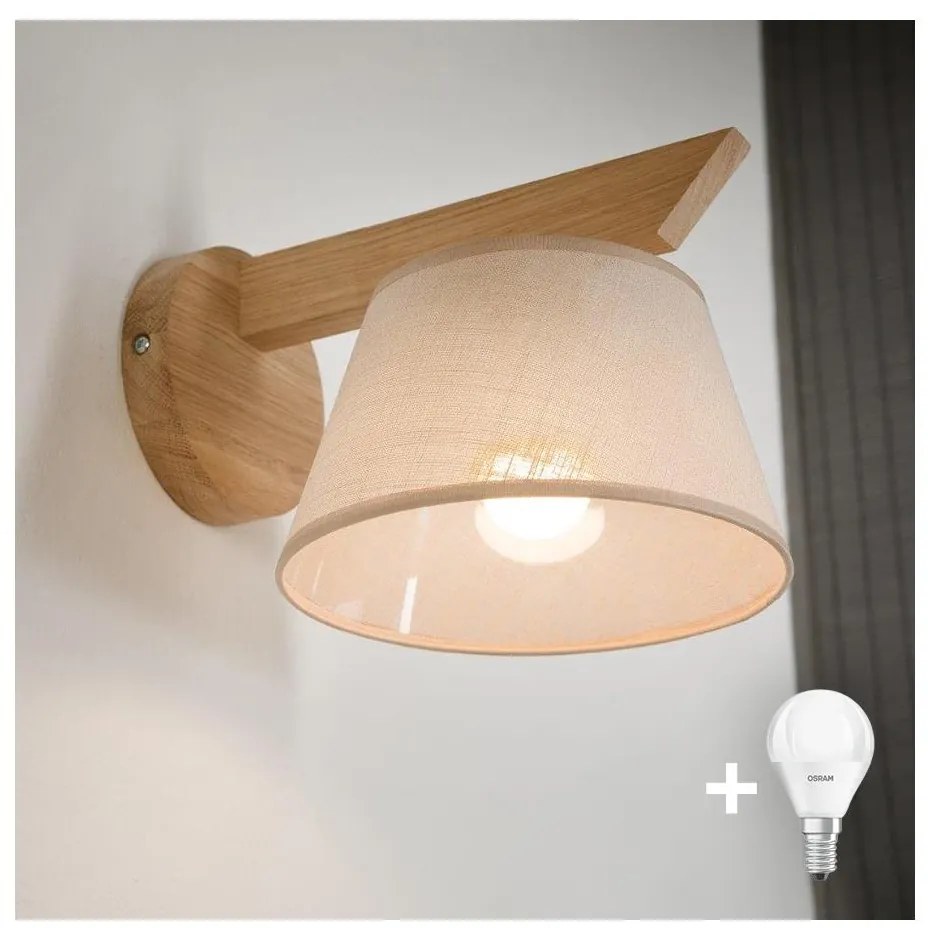 Brilagi - LED  Applique ANTHONY 1xE14/40W/230V quercia/beige